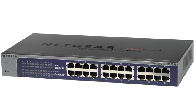 24-Port 10/100Mbps Fast Ethernet Unmanaged Switch NETGEAR JFS524