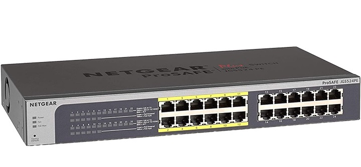 24-Port Gigabit Plus with 12-Port PoE Switch NETGEAR JGS524PE