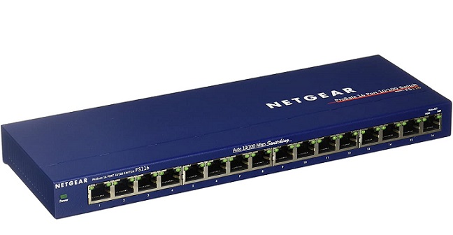 16-Port Fast Ethernet Unmanaged Switch NETGEAR FS116GE