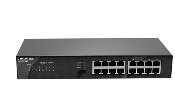 16-Port Gigabit Switch RUIJIE RG-ES116G