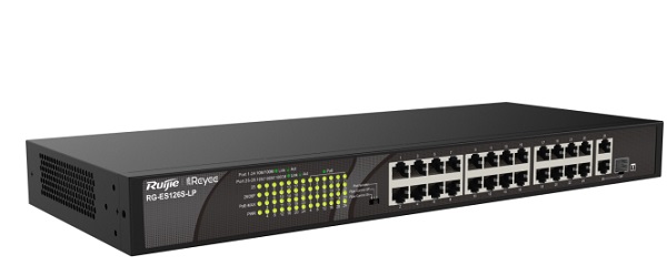 24-Port 10/100Mbps PoE Unmanaged Switch RUIJIE RG-ES126S-LP