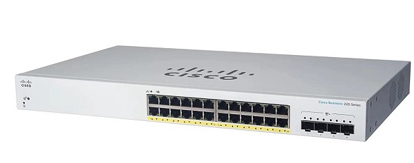 28-Port Gigabit Ethernet PoE Smart Switch CISCO CBS220-24FP-4G-EU (382W)