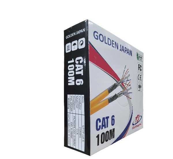 Cáp mạng GOLDEN JAPAN 4 PAIR SFTP CAT.6 (Màu vàng)