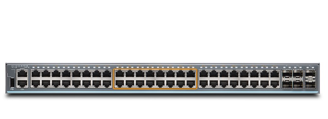 48-port 10/100/1000Base-T PoE+ with 6-port SFP/SFP+ Switch JUNIPER EX2300-48MP