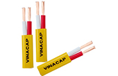 Dây điện VINACAP | Dây điện dẹt đôi mềm nhiều sợi bọc PVC VINACAP VCm tiết diện 0.75mm²