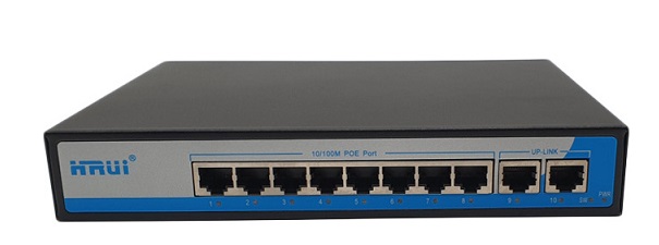 8-Port 10/100M PoE Switch Hrui HR900-AF-82N