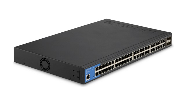 48-Port GE + 4-Port 10Gigabit SFP+ Managed Switch LINKSYS LGS352C