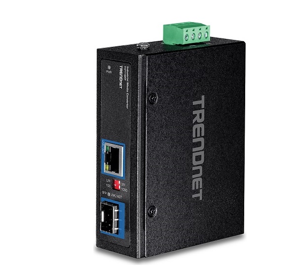 100/1000Base-T to SFP Media Industrial Media Converter TRENDnet TI-F11SFP