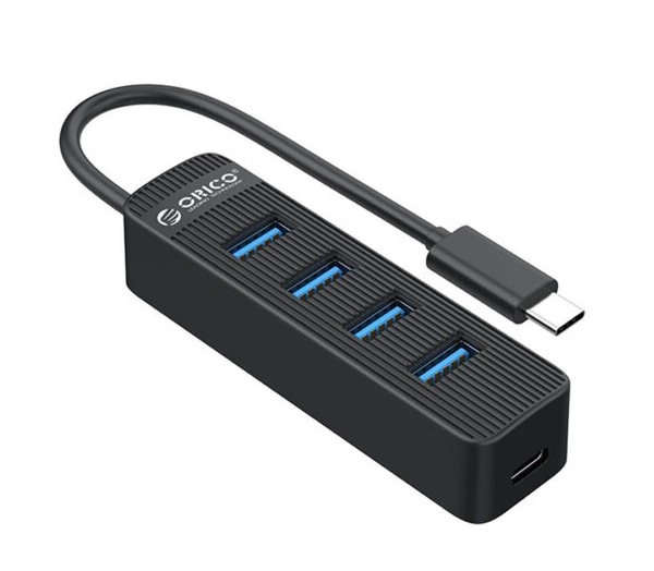 Bộ chia Type-C ra 4 cổng USB ORICO TWC3-4A-BK-EP