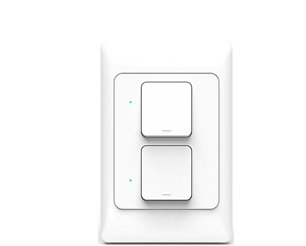 Công tắc Wifi phím bấm cơ 2 Gang ICANTEK KS-811-2