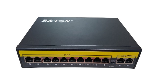 10-Port 10/100Mbps PoE Switch BTON BT-D6012FE