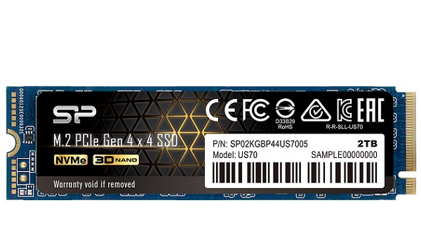 Ổ cứng Silicon Power M.2 2280 Gen4x4 PCIe US70 2TB