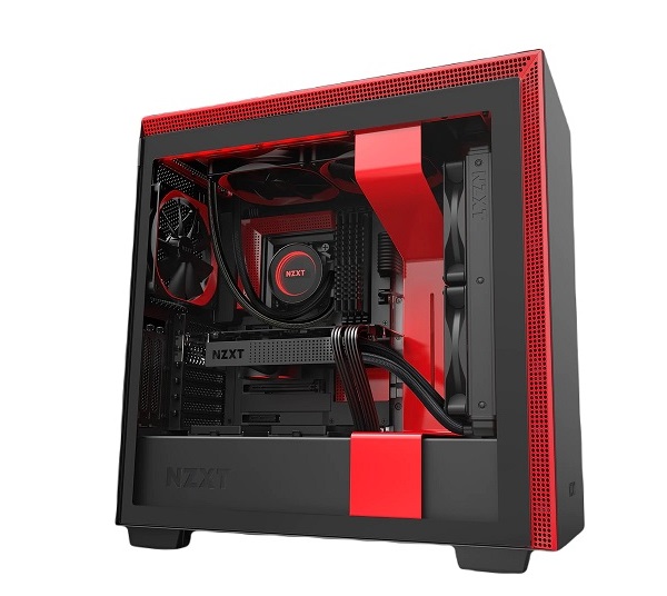 Mid-Tower Case with RGB NZXT H710i MATTE BLACK/RED