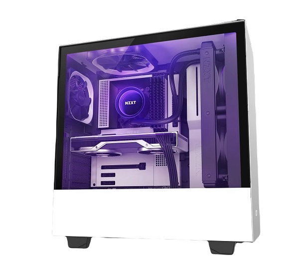 Compact Mid-Tower Case with RGB NZXT H510i MATTE WHITE