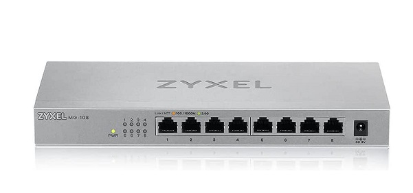 8-Port 2.5GbE Unmanaged Switch ZyXEL MG-108