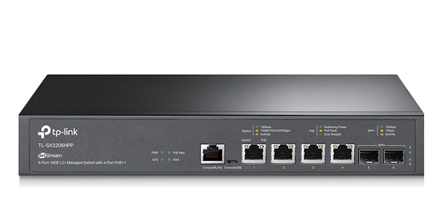 JetStream 6-Port 10GE L2+ Managed Switch TP-LINK TL-SX3206HPP