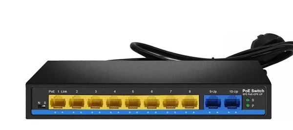 8-Port FE PoE + 2-Port FE Uplink Switch HASIVO S1100P-8F-2F-SE