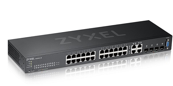 24-port GbE + 4-port GbE combo Uplink Managed Switch ZyXEL GS2220-28