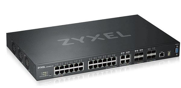 28-port GbE + 4-port 10GbE SFP+ L3 Aggregation Switch ZyXEL XGS4600-32