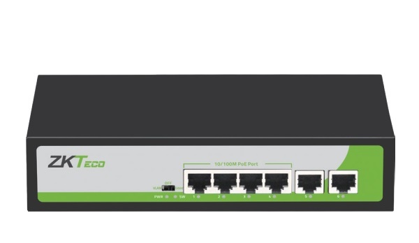 4-Port 10/100Mbps PoE Switch ZKTeco PE042-55-C