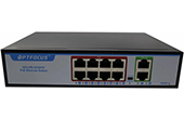 Thiết bị mạng OPTFOCUS | 8-port 100M + 2-port 1000M Uplink PoE Switch OPTFOCUS OFS-PE-GT2DT8