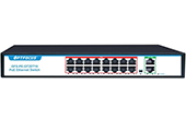 Thiết bị mạng OPTFOCUS | 16-port 100M + 2-port 1000M Uplink PoE Switch OPTFOCUS OFS-PE-GT2DT16