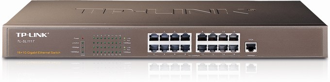 16-Port 10/100M +1-Port G Switch TP-LINK TL-SL1117