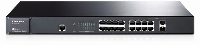 16-Port + 2 Slot SFP Managed Switch TP-LINK TL-SG3216