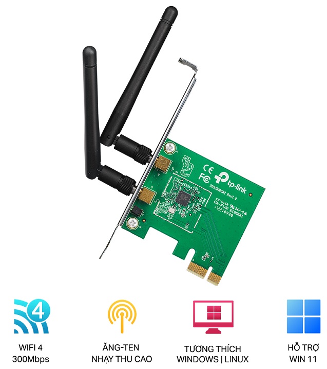 300Mbps Wireless N PCI Card TP-LINK TL-WN881ND