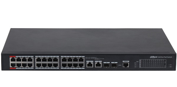 24-port 100Mbps + 2-port Gigabit Managed PoE Switch DAHUA DH-PFS4226-24ET-360