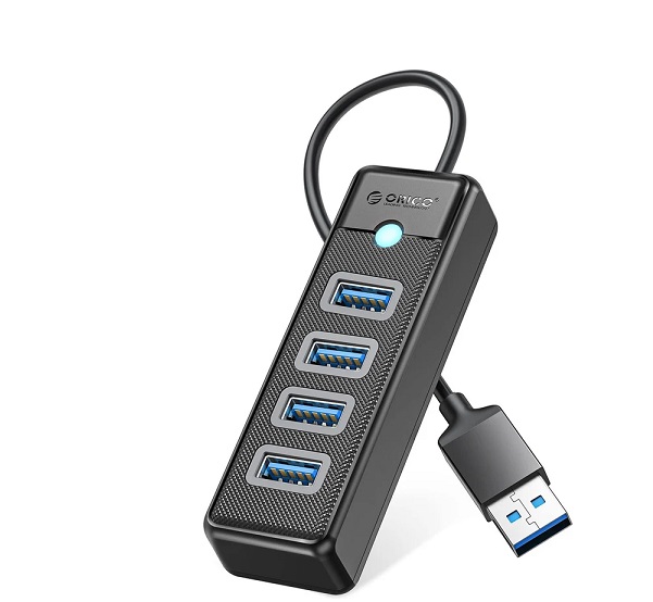 Bộ chia USB HUB 4 cổng ORICO PW4U-U3-015-BK-EP