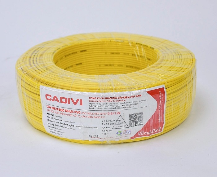 Dây điện CADIVI VCmd 2x1.0