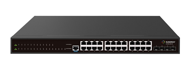 24-Port Gigabit + 4-Port SFP+ Managed Switch Sundray X-link XS3000-28X-SI