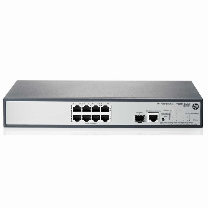 Gigabit Layer 3 HP 1910-8G-PoE+ 180W Switch-JG350A