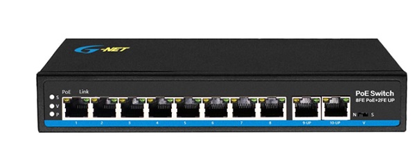 8-Port 10/100Base-TX PoE Switch G-NET G-PES-8TP2TX