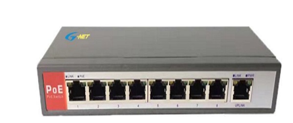 8-Port 10/100Base-TX PoE Switch G-NET G-PES-1FX8TP-SC20S