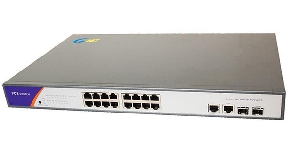 16-Port 10/100Base-TX PoE Switch G-NET G-PESB-2GXC16TP-SFP