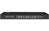 Switch PoE G-NET | 24-Port 10/100Base-TX PoE Switch G-NET GX-PES-2GX2GT24TP-SFP