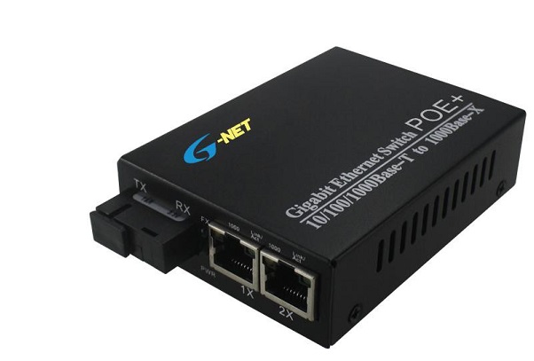 2-Port 10/100/1000Base-TX PoE Switch G-NET G-PES-1GX2GP-SC20SA/B