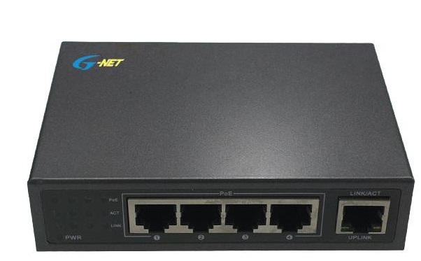 4-Port 10/100/1000Base-TX PoE Switch G-NET G-PES-4GP1GT