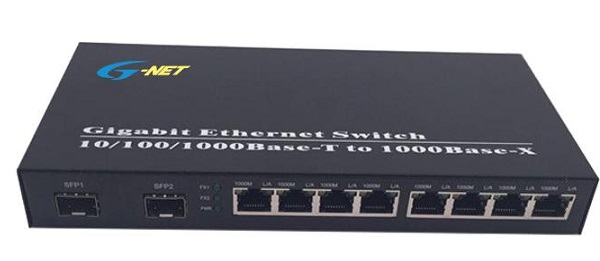 8-Port 10/100/1000Base-TX PoE Switch G-NET G-PES-2GX8GP-SC20S