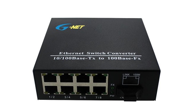 8-port 10/100Base-TX Ethernet Switch G-NET G-UES-1FX8TX-SFP