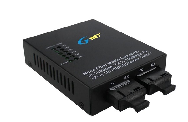 3-port 10/100Base-TX Ethernet Switch G-NET G-UES-2FX3TX-SC20