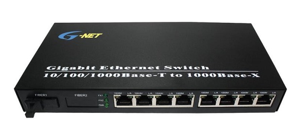 8-port 10/100/1000Base-TX Ethernet Switch G-NET G-UES-1GX8GT-SC20A/B