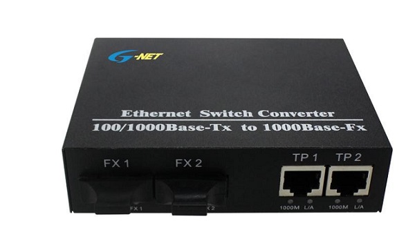 2-port 10/100/1000Base-TX Ethernet Switch G-NET G-UES-2GX2GT-SC20