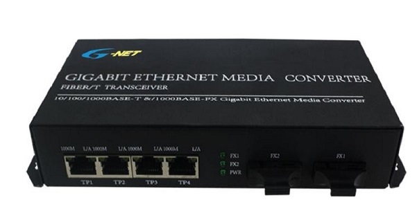 4-port 10/100/1000Base-TX Ethernet Switch G-NET G-UES-2GX4GT-SFP