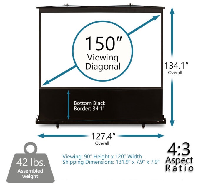 Màn chiếu 150-inch Elite Screens F150NWV