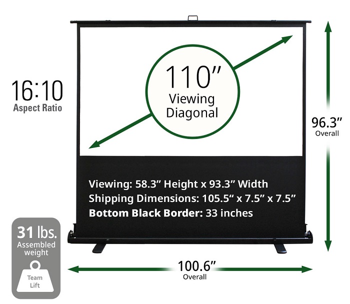 Màn chiếu 110-inch Elite Screens F110NWX2