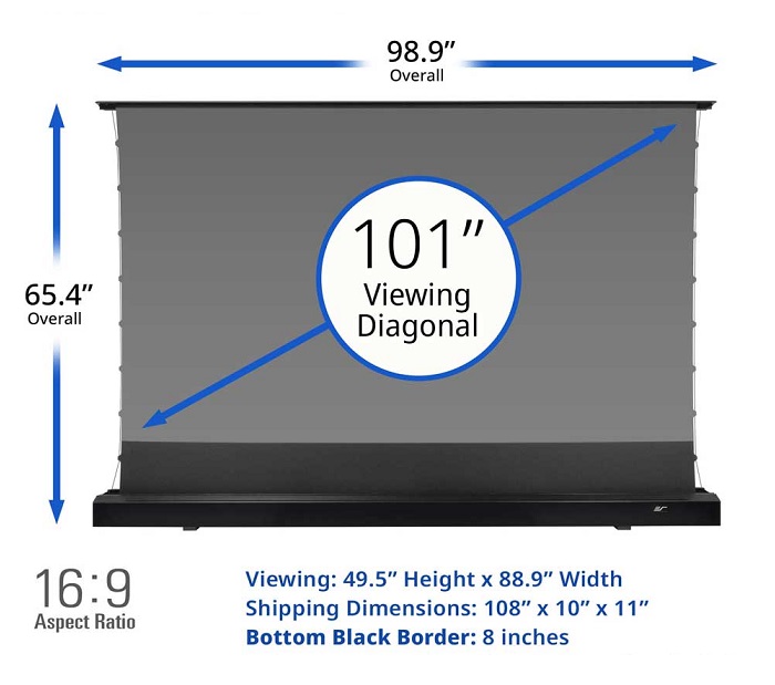 Màn chiếu điện Tab-tension 101-inch Elite Screens FTE101UH2-CLR