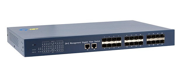 8-port Gigabit + 24-port Gigabit SFP Ethernet Switch G-NET G-UES-24GX2GT-SFP